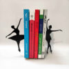 Ballerina design metalen kunst boekensteun