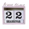 Perzische Bureaukalender — Model Love Time — Romantisch Hout