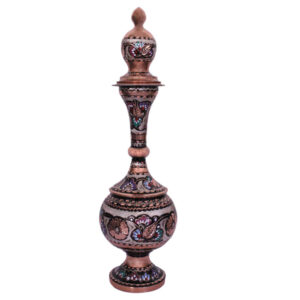 Decoratieve koperen fles met Perzische Minakari-emaille Rima