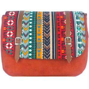 Bohemian crossbody schoudertas met geometrisch patroon Laleh