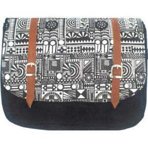 Bohemian crossbody schoudertas met geometrisch patroon Night