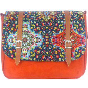 Bohemian crossbody schoudertas met Perzisch geïnspireerd patroon Sonati