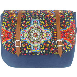 Bohemian crossbody schoudertas met Perzisch geïnspireerd patroon Sormeh