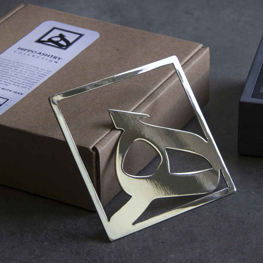Perzische Cementen Asbak — He Design — Vierkant Grijs