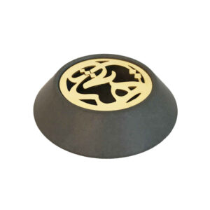 Perzische Cementen Asbak — Hich Design — Rond Grijs