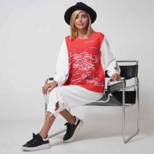Perzische Tuniek Kouli — Damestop — Rood — Perzisch Design