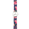 Bohemien stoffen polsdoek-horloge voor dames – Perzische kalligrafie