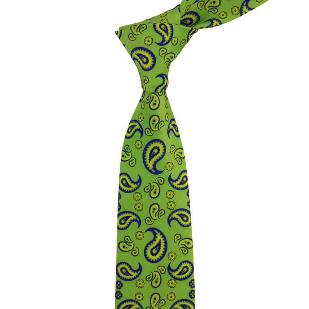 Herenstropdas – Perzische artistieke elegantie Paisley in groen