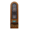 Decoratieve houten wand-sleutelhouder met ontwerp Lina