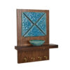 Decoratieve houten wand-sleutelhouder met ontwerp Sima