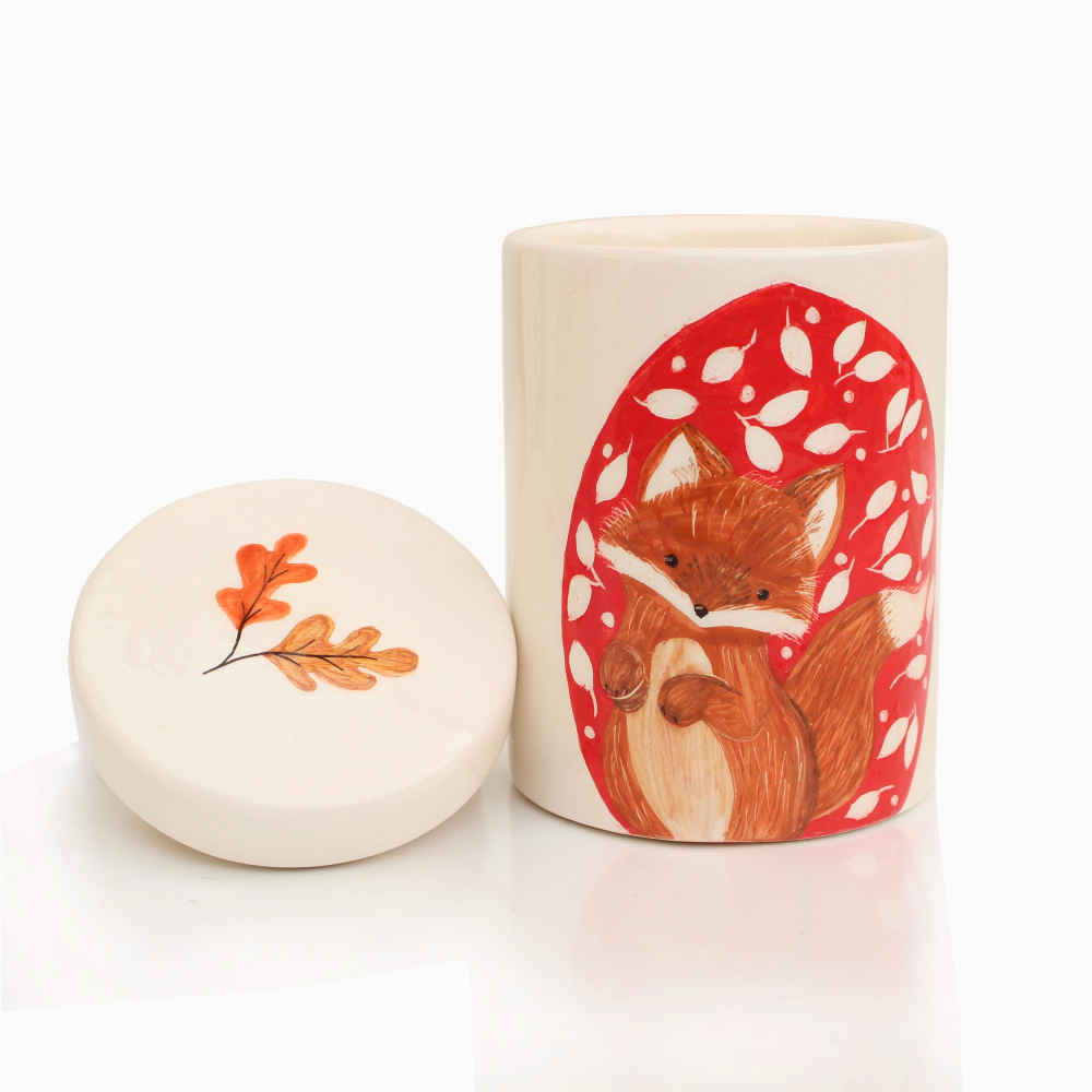 Ceramische potten set – Fox (3x)