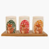 Ceramische potten set – Fox (3x)
