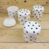 Ceramische potten set – Polka Dots (3x)