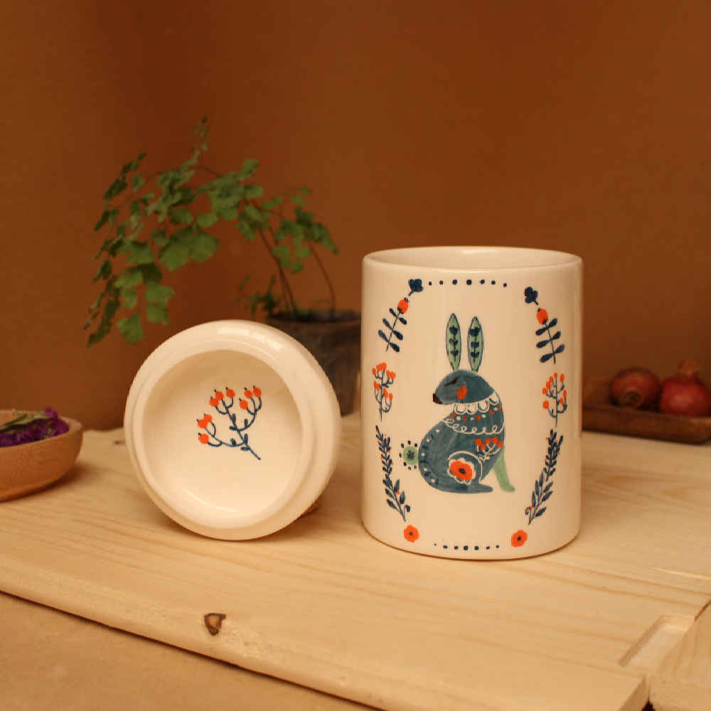 Ceramische potten set – Rabbits (3x)