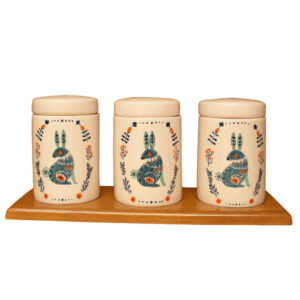 Ceramische potten set – Rabbits (3x)