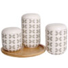Keramische potten set – Stijlvolle opbergset voor koffie, thee & meer (set van 3)