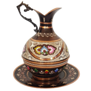 Decoratieve kan handgemaakt met Perzische Minakari-emaille Tina