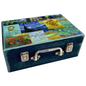 Houten geschenkdoos met patroon – Van Gogh