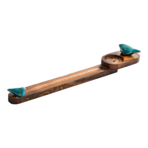 Houten wierookhouder – Model Vogel