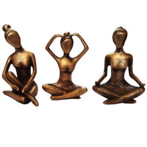 Yoga Meisjes Beeldjes – Rustgevende Houdingen (Set van 3)