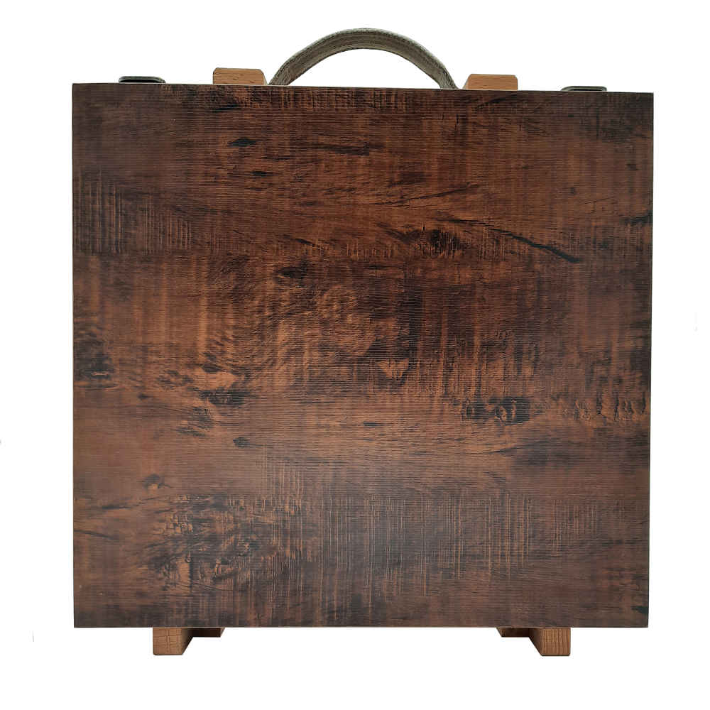 Houten kleurpotlodendoos 120 kleuren met lade – Salva-design voor kunstenaars