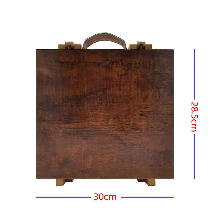 Houten kleurpotlodendoos 120 kleuren met lade – Pasargad-collectie voor kunstenaars