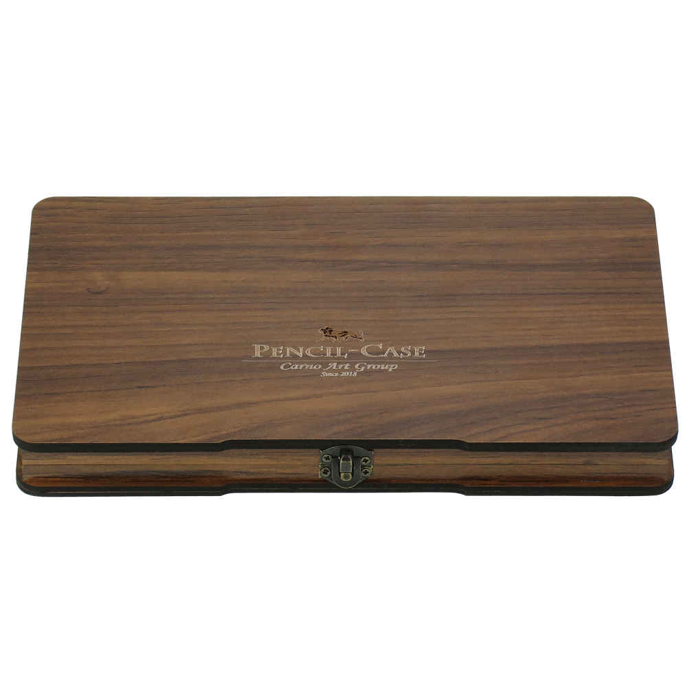 Houten kleurpotlodendoos 24 kleuren – Raha-collectie voor kunstenaars