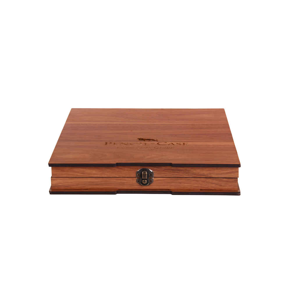Houten kleurpotlodendoos 60 kleuren met lade – Karno-serie voor kunstenaars
