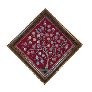 Perzisch geborduurd wandtapijt – bloemen Boom des Levens textielkunst