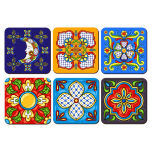 Ondersetset met artistiek ontwerp Beautiful