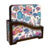 Kiana Iraanse Florale Onderzetters met Houder – Vierkante Artistieke Houten Set