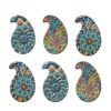 Minakari Iraanse Mandala Onderzetters – Artistieke Houten Glasonderzitter Set