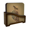 Soefi Sama Dans Onderzetters met Houder – Iraanse Artistieke Houten Set