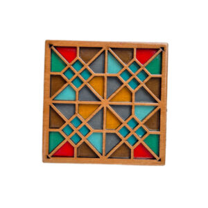 Houten vierkante onderzetter Sarv (set van 2)