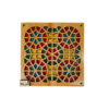 Geometrische Houten Onderzetters 2-pack – Sorhe-ontwerp, Boho Stijl