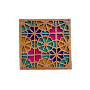 Houten vierkante onderzetter Tara (set van 2)