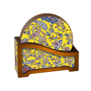 Ondersetset & houder artistiek ontwerp Yellow