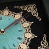 Islamitische Wandklok met Houten Inlegwerk – Vers van Ayatul Kursi