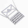 Islamitische Wan Yakad Stalen Ketting met Envelope Medaillon