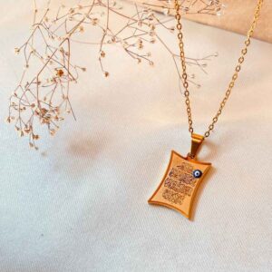 Islamitische Wan Yakad Stalen Ketting met Tara Hanger