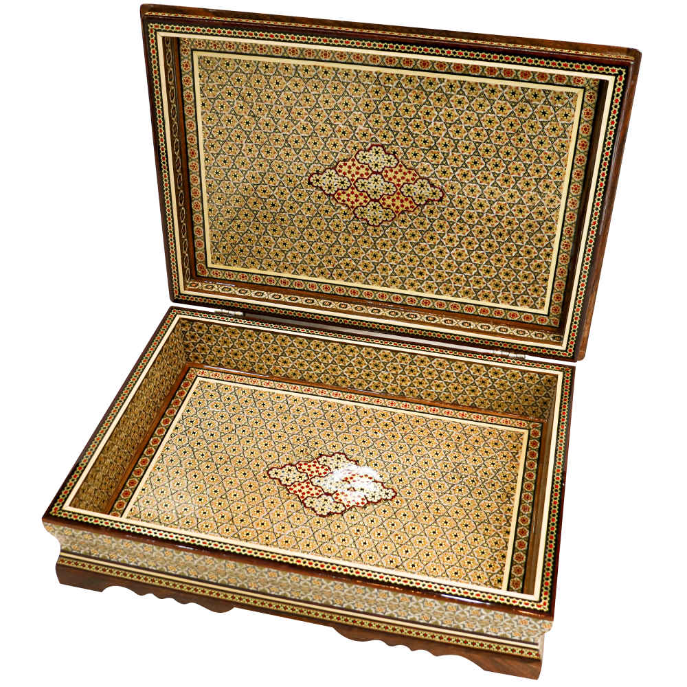 Houten Koranbox Model Ali – Khatam & Fluweel
