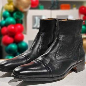 Enkellaagse Leren Enkellaarzen voor Mannen – Model 206