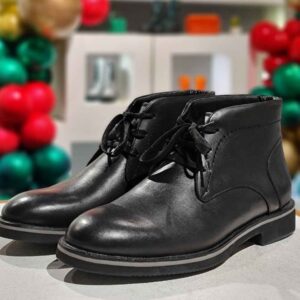 Enkellaagse Leren Enkellaarzen voor Mannen – Model 207