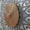 Handgemaakte Perzische Ingelegd Houten Wandklok – Model Choobi