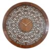 Handgemaakte Perzische Ingelegd Houten Wandklok – Model Choobi