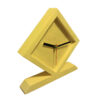 Moderne Houten Bureauklok – Model Diamond (Crème)