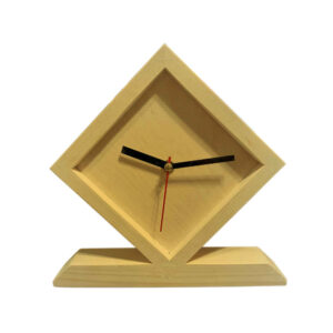 Moderne Houten Bureauklok – Model Diamond (Crème)
