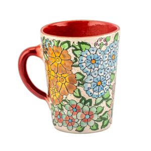 Artistieke handgemaakte aardewerk mok – model Sima
