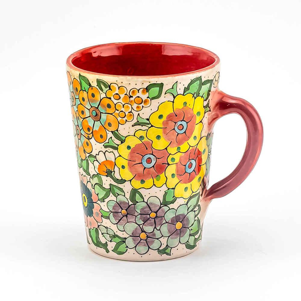 Artistieke handgemaakte aardewerk mok – model Sima