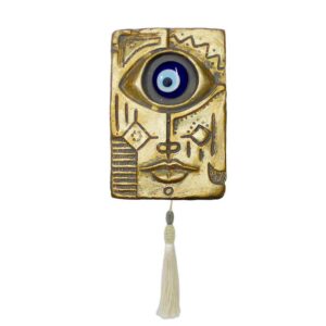 Cheshm Nazar Keramische Muurhanger Amulet Model Goud